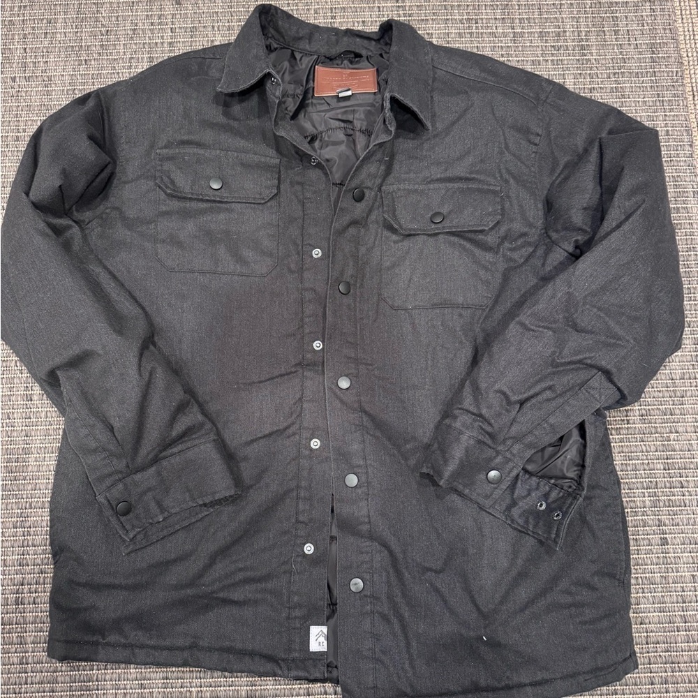 Men's Black Shirt Jacket